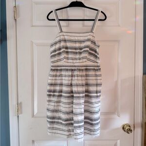 Loft Striped Sleeveless Dress Mini Dress